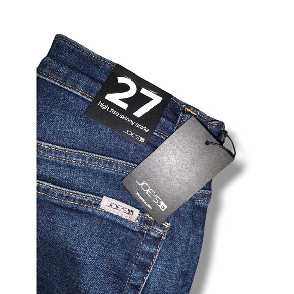 Joe's Jeans Women's 27 (Size 4) High Rise Skinny Ankle Dark Wash Denim Premium - Picture 2 of 6